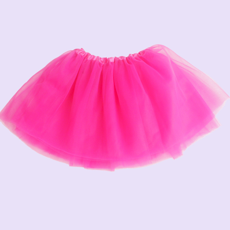 Factory children's clothing European and American dance skirt children's tutu skirt Princess three-layer mesh skirt wholesale