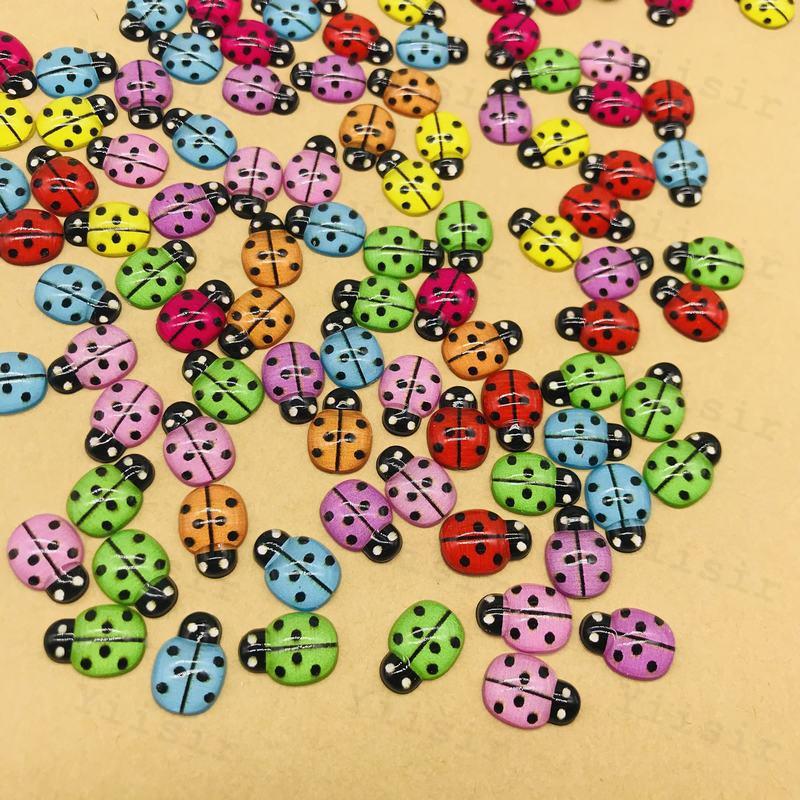 Acrylic Ladybug Resin Crafts Beetle Accessories Ladybug Potted Planting Desktop Decoration Wedding Decoration