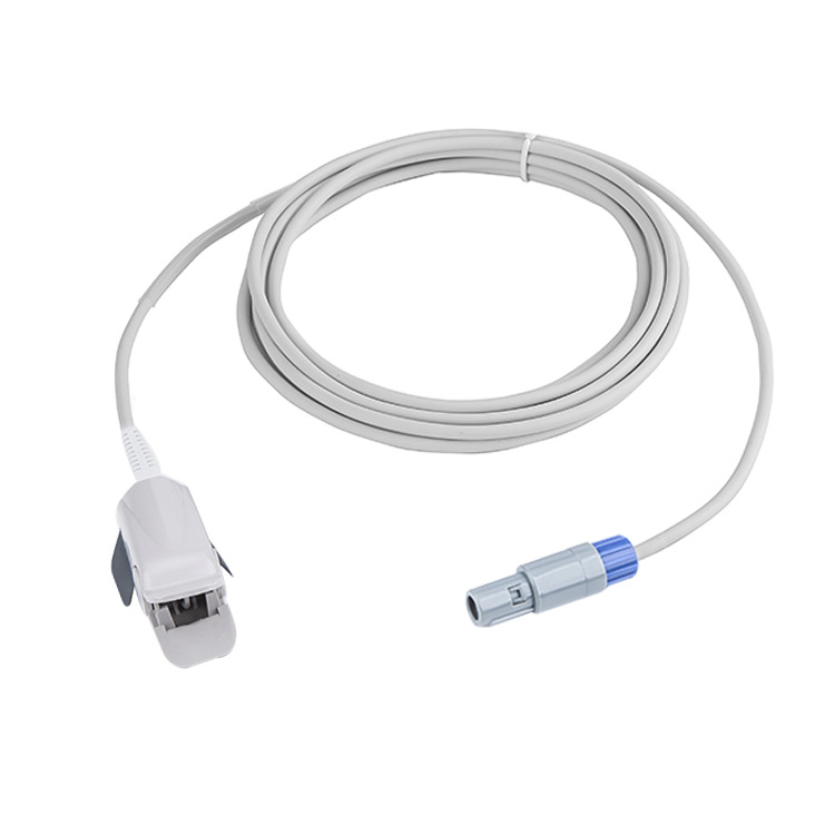 Проба для измерения кислорода в крови Mindray с 6-контактным зажимом для взрослых, детектор насыщения кислородом