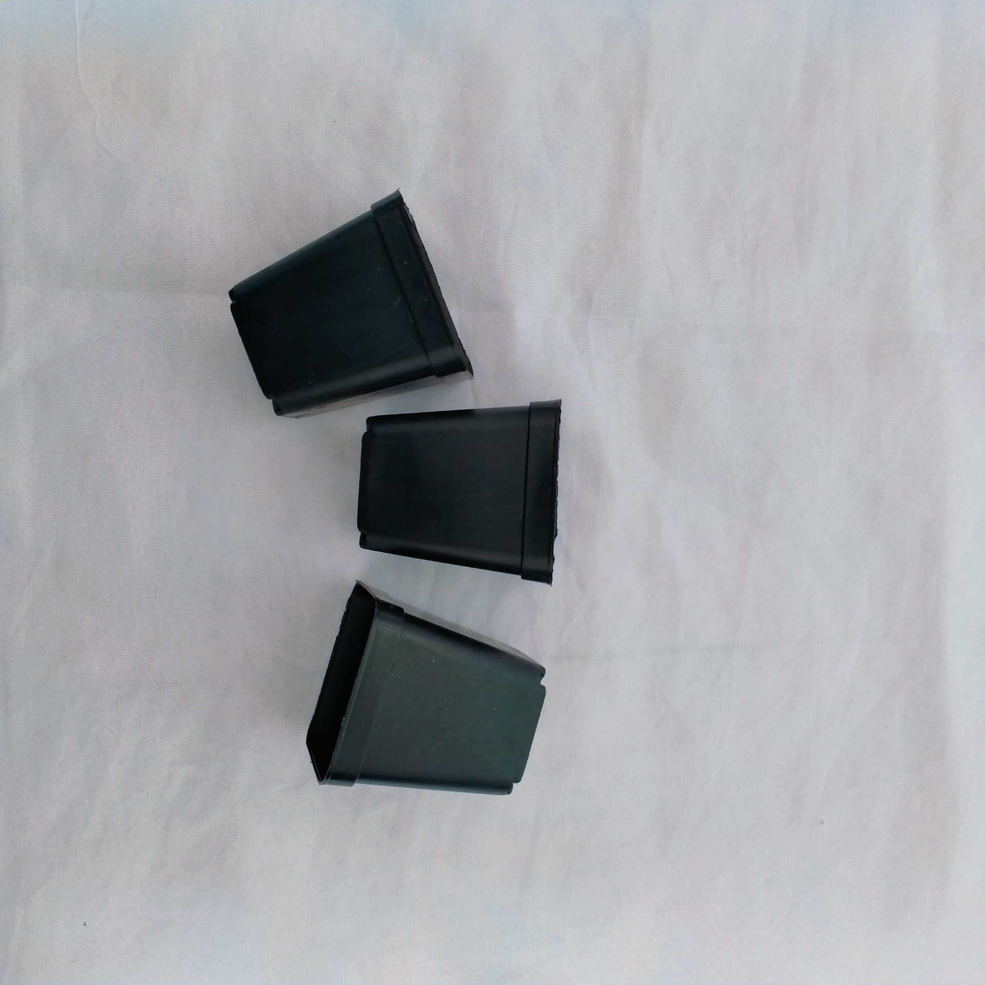 Plastic Small Black Square 7 Square Black Flower Pot Fleshy Small Flower Seedling Pot Fleshy Planting Flower Pot