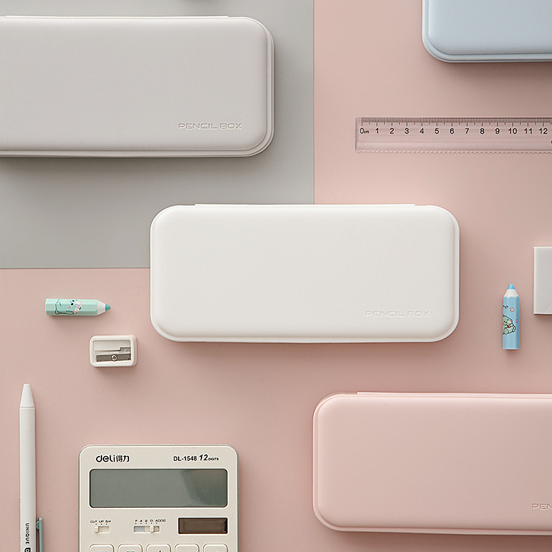 Stationery box for primary school students with good quality and advanced sense pencil box simple style pencil box super beautiful multi-function pencil box