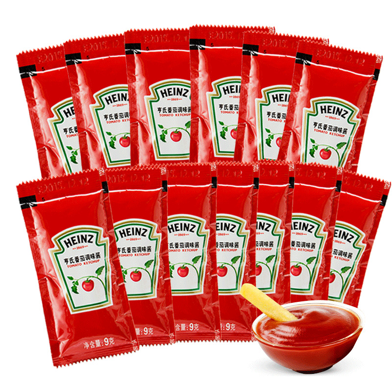 Heinz Tomato Sauce 9g Bag Tomato Sauce Commercial Small Package Tomato Sauce Fries Pasta Pancake Sauce