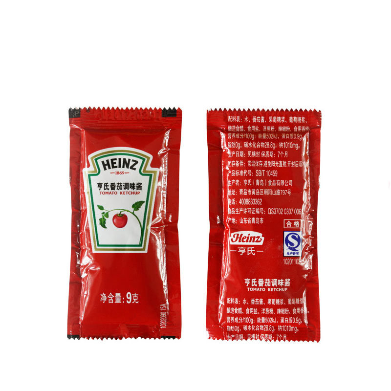 Томатный соус Heinz 9г, маленькая упаковка, для картофеля фри, пасты