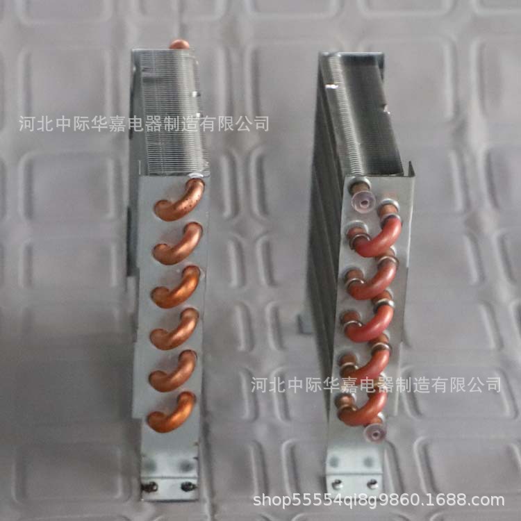 Condenser CP2x6x120 mini radiator mini heat exchanger copper tube finned air-cooled small evaporator