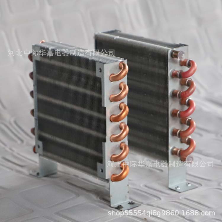 Condenser CP2x6x120 mini radiator mini heat exchanger copper tube finned air-cooled small evaporator
