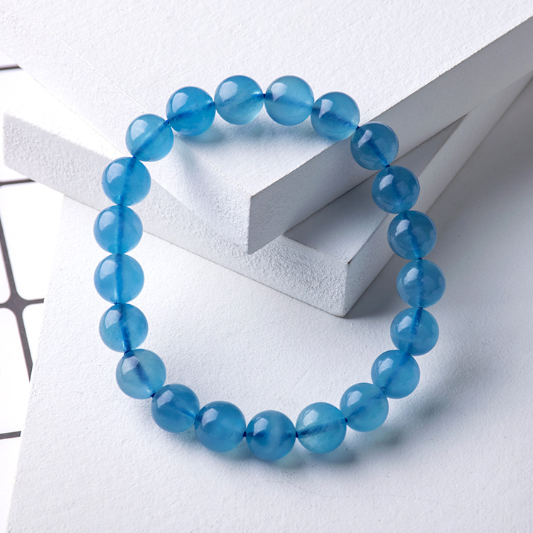 Natural Crystal Bracelet Amethyst Moonlight Stone Green Ghost Garnet Tourmaline Aquamarine Strawberry Crystal Pink Crystal Purple Titanium