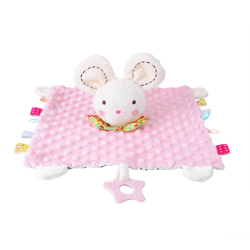Babsky Baby Animal Ambulatory Towel Cute Cartoon Car Bed Hanging Baby Hand-kerchief Slipper Towel Ambulatory Towel Toy