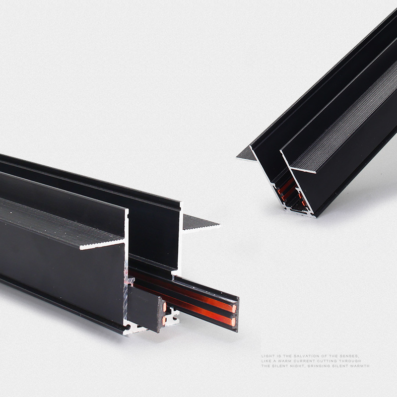 Magnetic attraction track lamp embedded frameless living room high display grille floodlight open-fitting embedded magnetic attraction main lamp