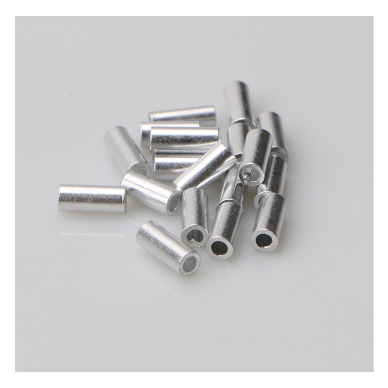 Fishing Supplies 55 Fishing Gear Large Quantities in Stock Wholesale Supply Fishing Gear Accessories Single and Double Pure Aluminum Aluminum Sleeve Clamping Tube