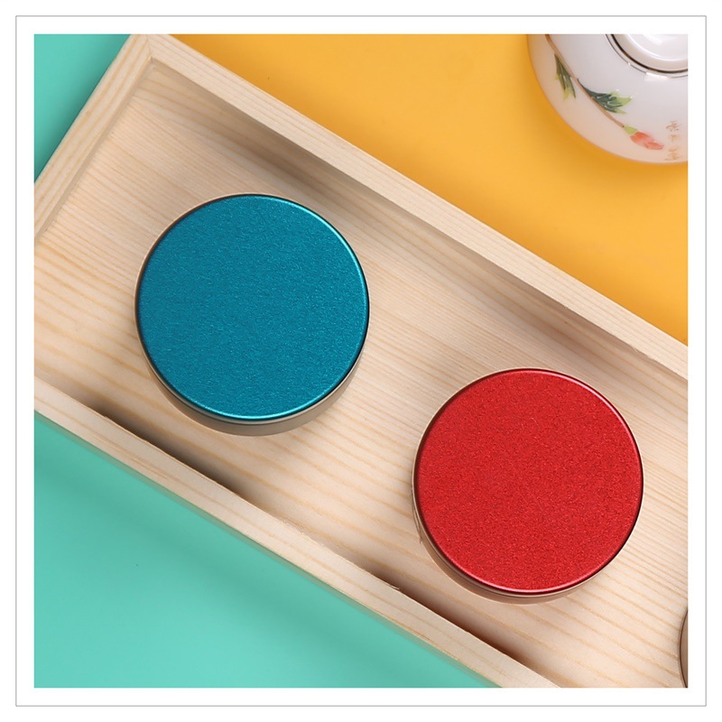 Tea Can Small Portable Mini Iron Can Round Small Tea Can Tinplate Can Tea Box Iron Box Small Can Wholesale