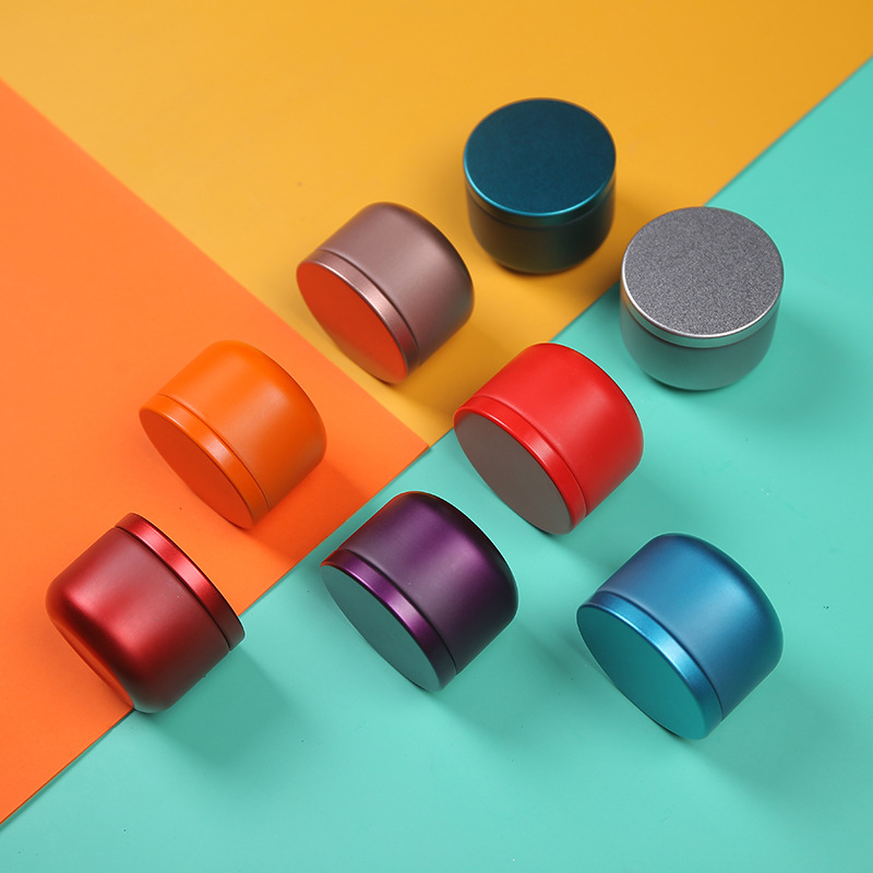 Маленькая портативная мини-железная банка для чая круглая жестяная банка чайная коробка оптовая