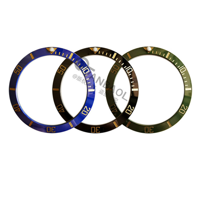 Factory direct watch scale ring accessories ceramic scale ring mouth water Ghost Series 38mm -30.6mm