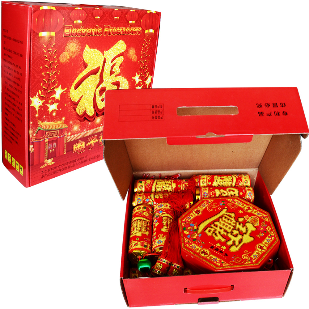 2024 Dragon Year factory wholesale electronic firecrackers with sound simulation firecrackers wedding housewarming moving opening electronic cannon