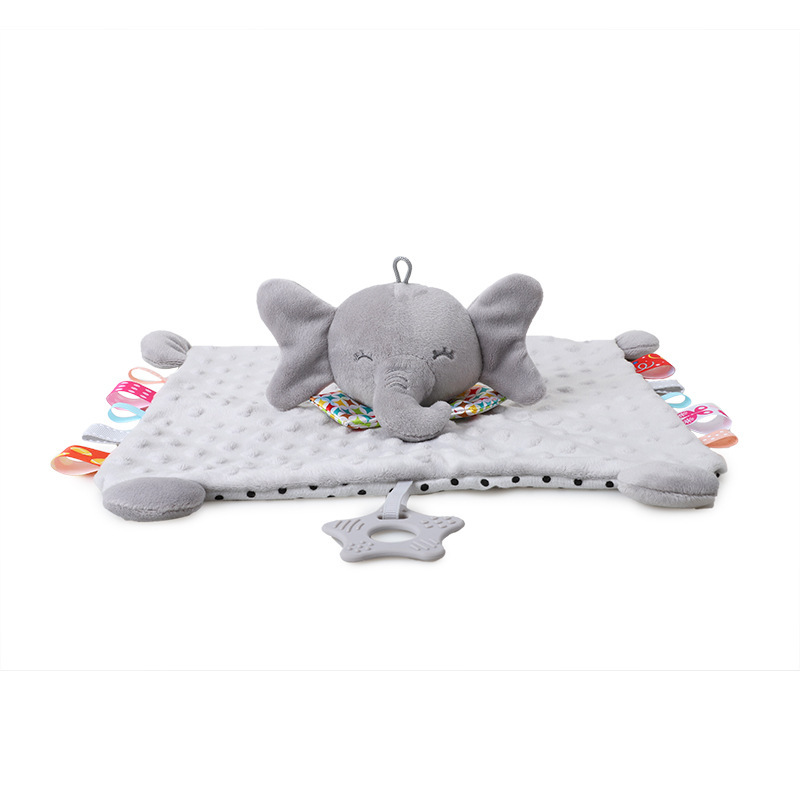 Babsky Baby Animal Ambulatory Towel Cute Cartoon Car Bed Hanging Baby Hand-kerchief Slipper Towel Ambulatory Towel Toy