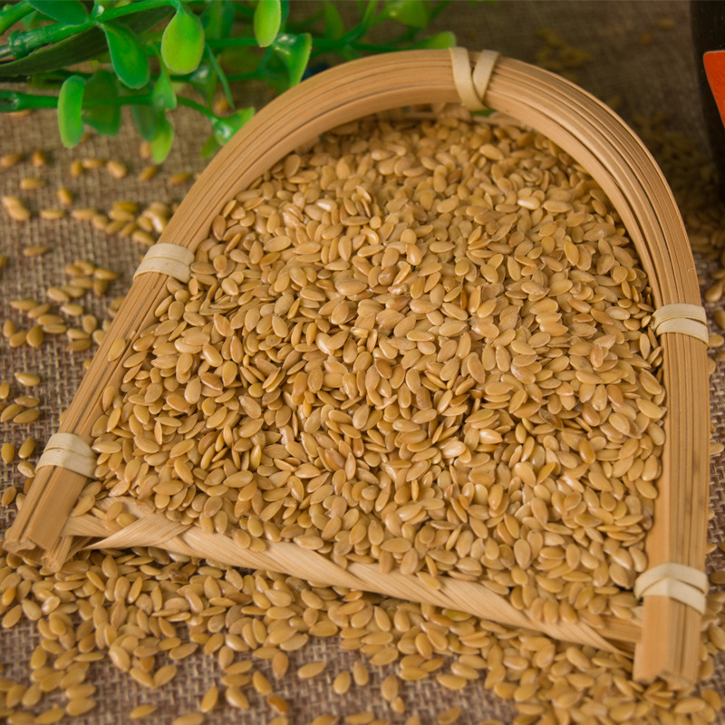 Wholesale Yellow Flax Seeds, Oil Extraction and Baking Food Ingredients, Whole Grains in Bags, 25kg Flax Seeds