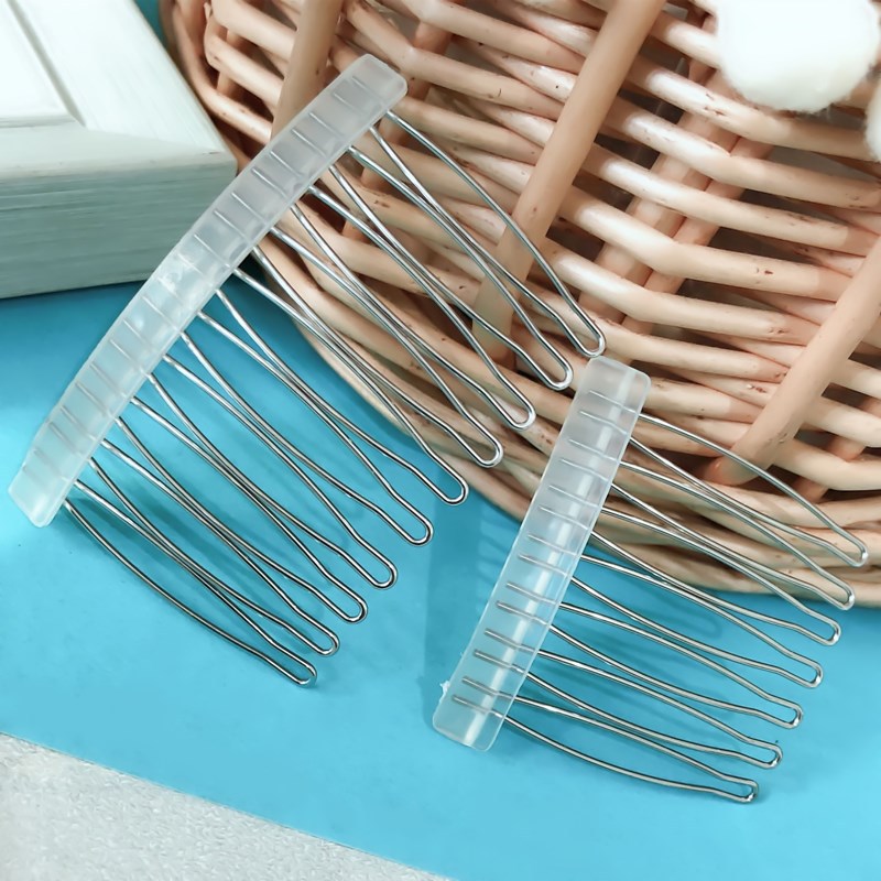Korean Style Hair Accessories Hot Selling Stainless Steel Hair Comb 7 Teeth Plate Hair Comb Bangs Bride Simple Hot Selling Headwear