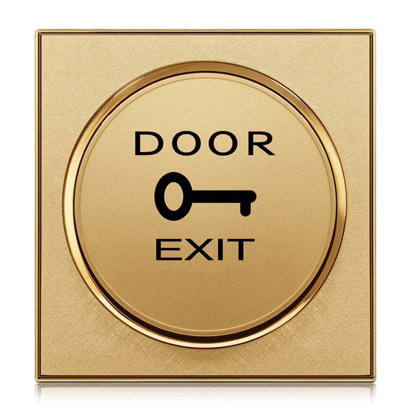 Access switch stainless steel switch 86 button long strip narrow strip switch reset metal touch infrared switch