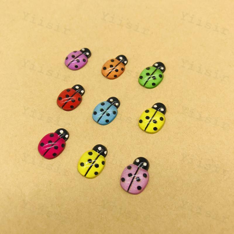 Acrylic Ladybug Resin Crafts Beetle Accessories Ladybug Potted Planting Desktop Decoration Wedding Decoration