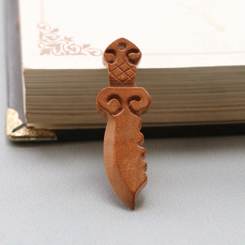 Peach Wood Sword Ax Accessories Peach Wood Carving Peach Wood Sword Weaving DIY Accessories Pendant Manufacturer Wholesale