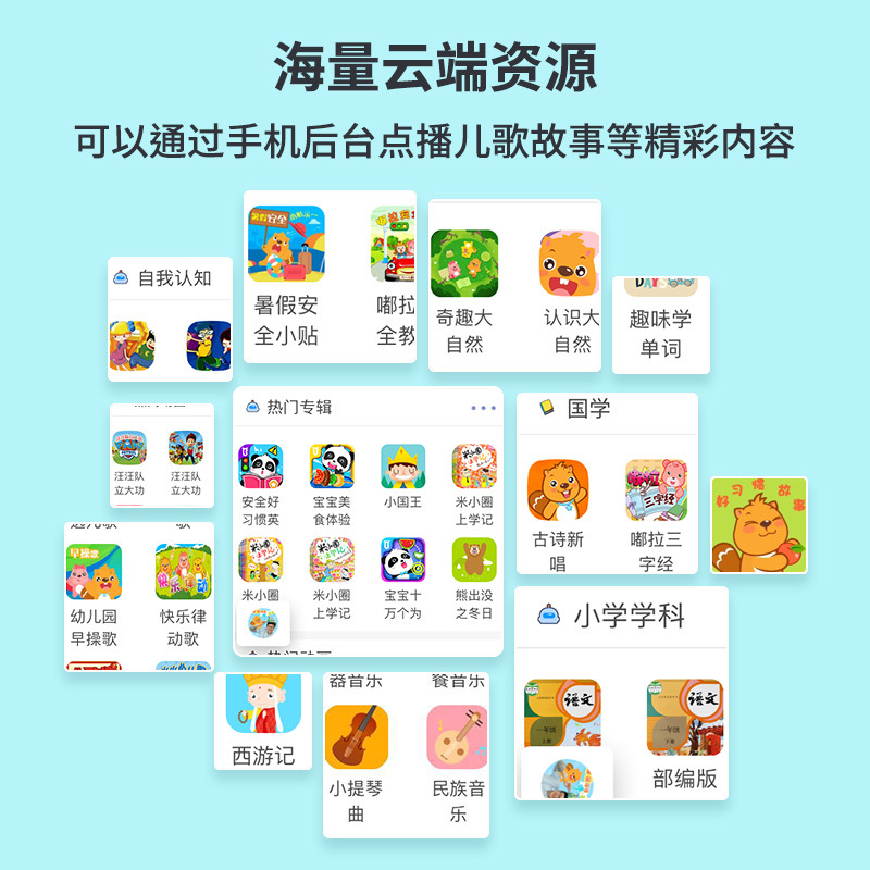 Children's intelligent robot early education singing and storytelling voice dialogue learning machine