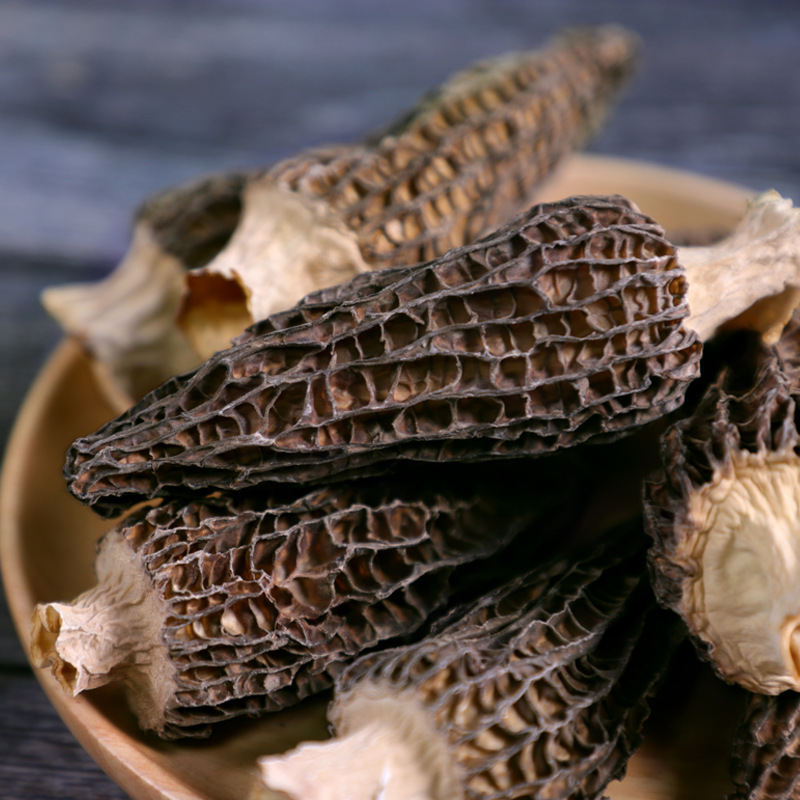 Dried morchella Yunnan specialty non-wild traditional tonic large cut foot Morchella wholesale 500g