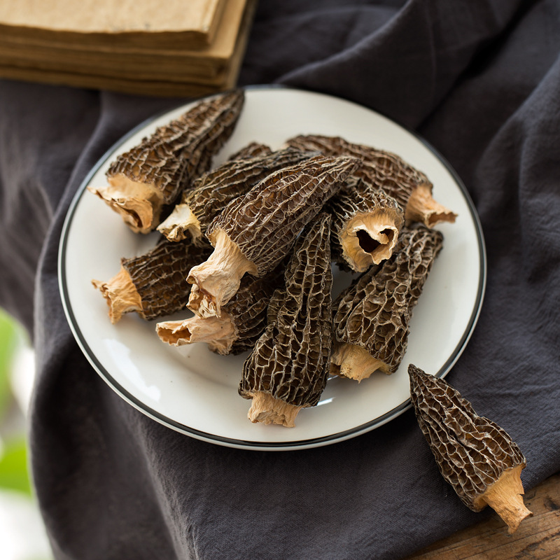 Dried morchella Yunnan specialty non-wild traditional tonic large cut foot Morchella wholesale 500g