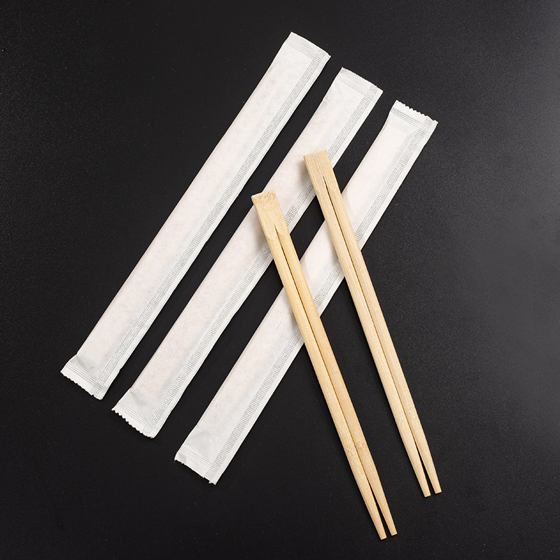 Supply and Sale of Disposable Chopsticks, Connected Chopsticks for Commercial Use in Restaurants, Hygienic Bamboo Chopsticks Wholesale, Paper Packaging, Environmentally Friendly and Biodegradable