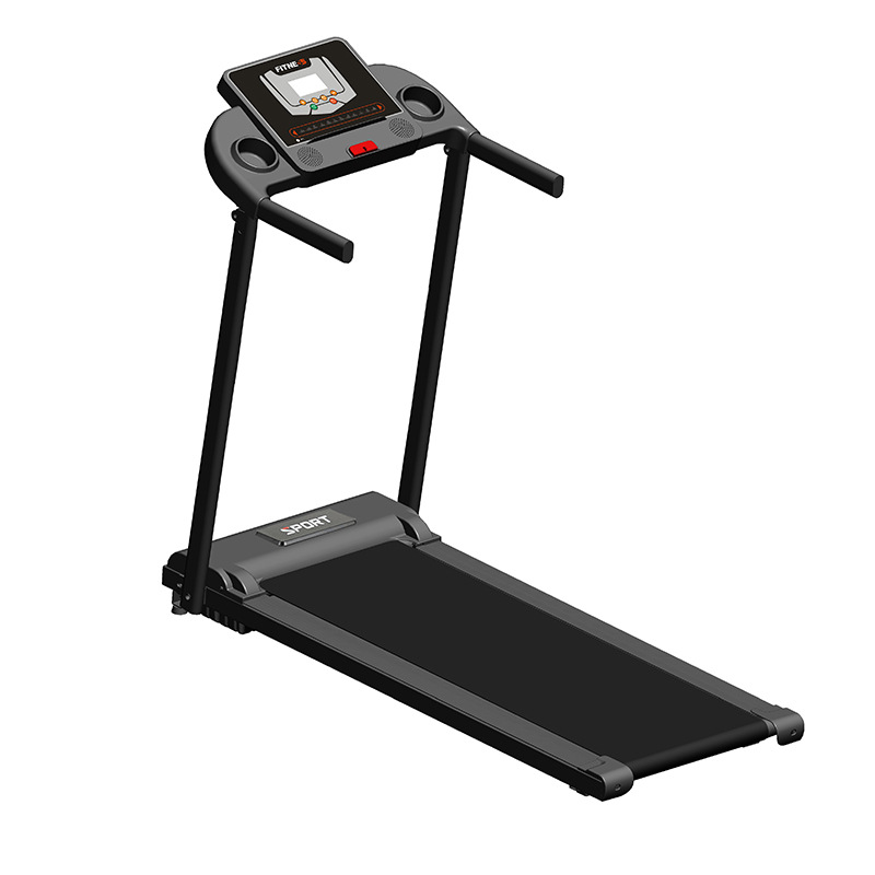 Intelligent Electric Treadmill with Shock Absorption, Foldable, Home Indoor Silent Fitness Flat Walking Machine with Intelligent Shock Absorption