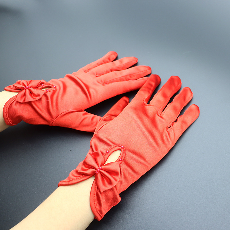 Прямые поставки фабрики, китайская свадебная одежда, красные перчатки для невесты, аксессуары для свадьбы Сиухэ