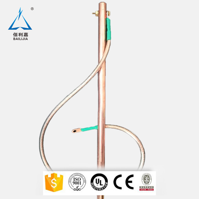 Lightning Protection Grounding Nail Price Copper-Clad Steel Grounding Pole Grounding Pin Wholesale Locke Grounding Rod Copper-Plated Grounding Rod Manufacturer
