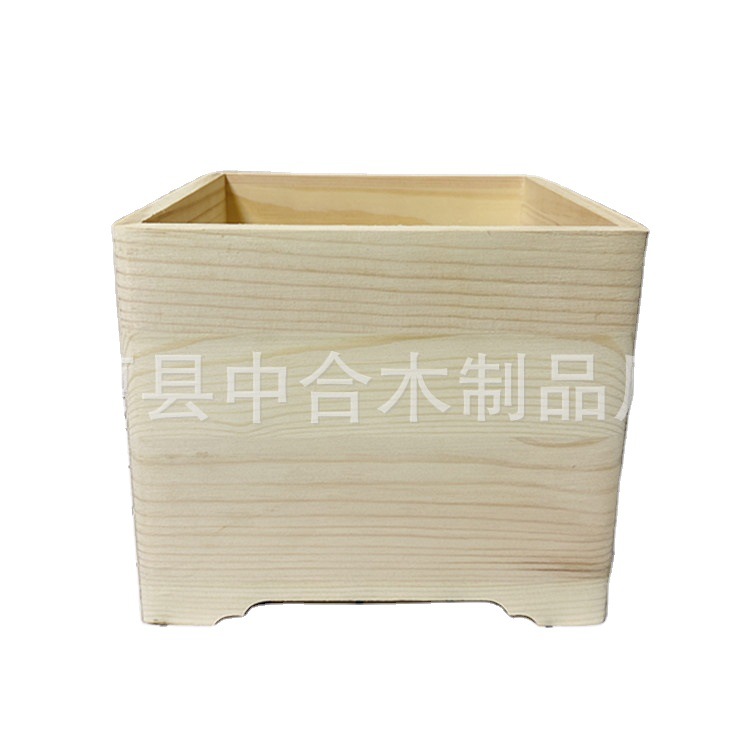 Factory sales rounded wooden box storage box without lid wooden gift box wooden storage box glass wooden box