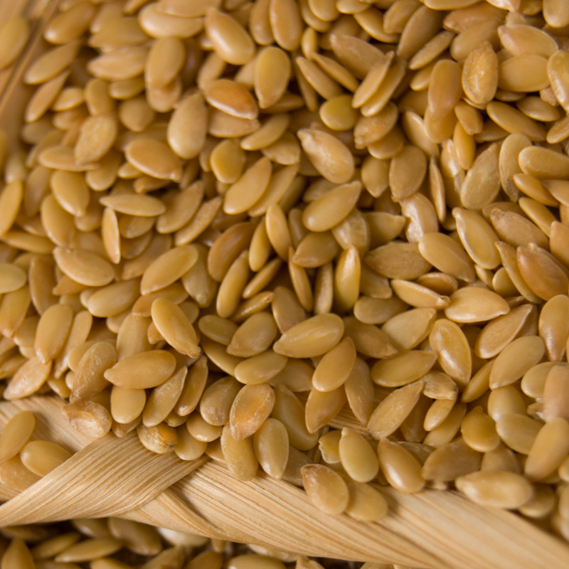Wholesale Yellow Flax Seeds, Oil Extraction and Baking Food Ingredients, Whole Grains in Bags, 25kg Flax Seeds