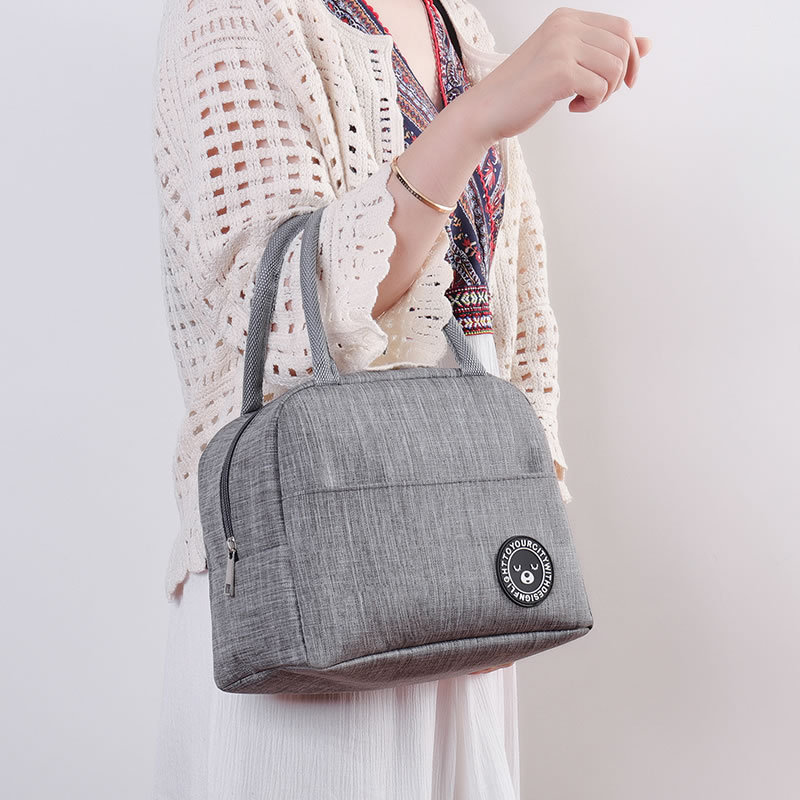 Bear Label Lunch Bag Student Portable Waterproof and Oilproof Insulated Bag Office Worker Meal Bag Thickened Aluminum Foil