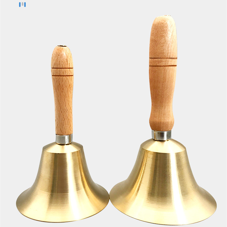Class Bell with wooden handle Rattling Bell calling Bell with metallic Bell Bell with wooden handle Copper Bell with wooden handle Hand Bell