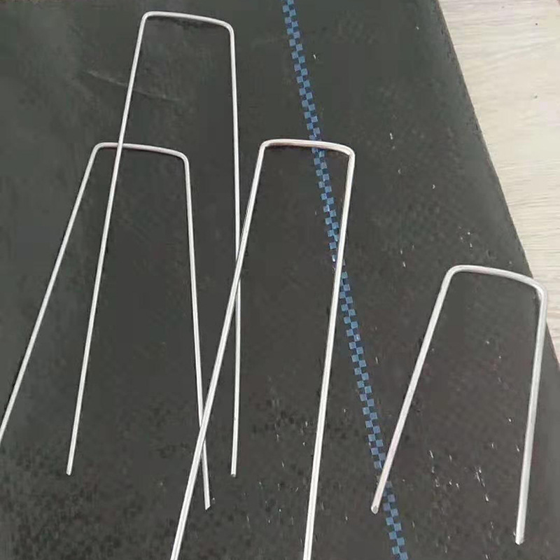 U-Shaped Ground Nails Stainless Steel Gardening Tools Oblique Tip Nail Mulch Film Holder Wholesale Garden Agricultural Supplies U-Shaped Nails