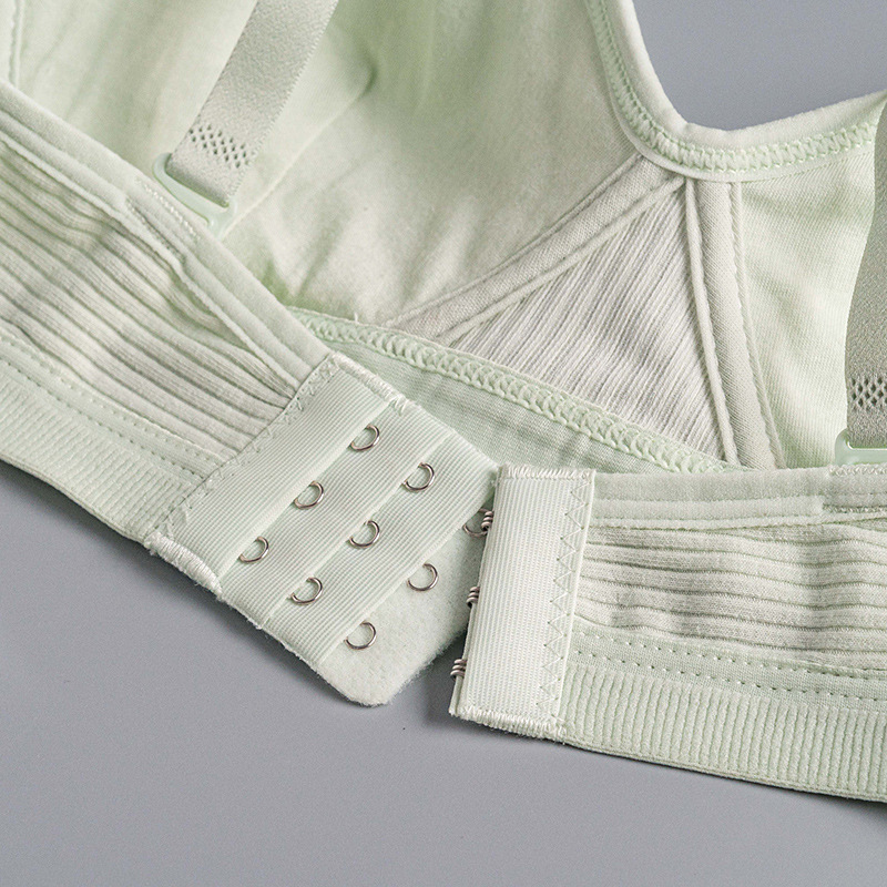 Pure Cotton Girl's junior high school student bra push up wireless Cup thin anti-sagging bra