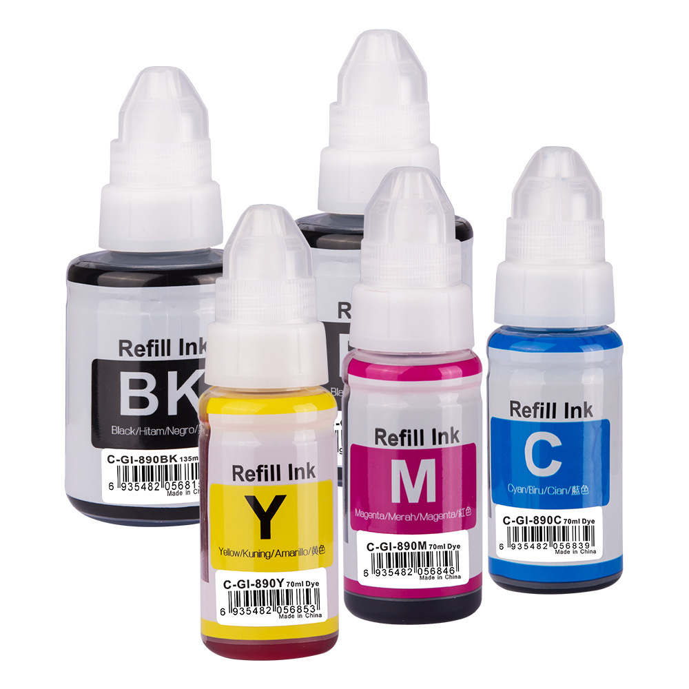 Zhongrun Wholesale Compatible Canon Canon Gi890 Inkjet Ink Gi-890 Suitable for G3810 G1800 2800