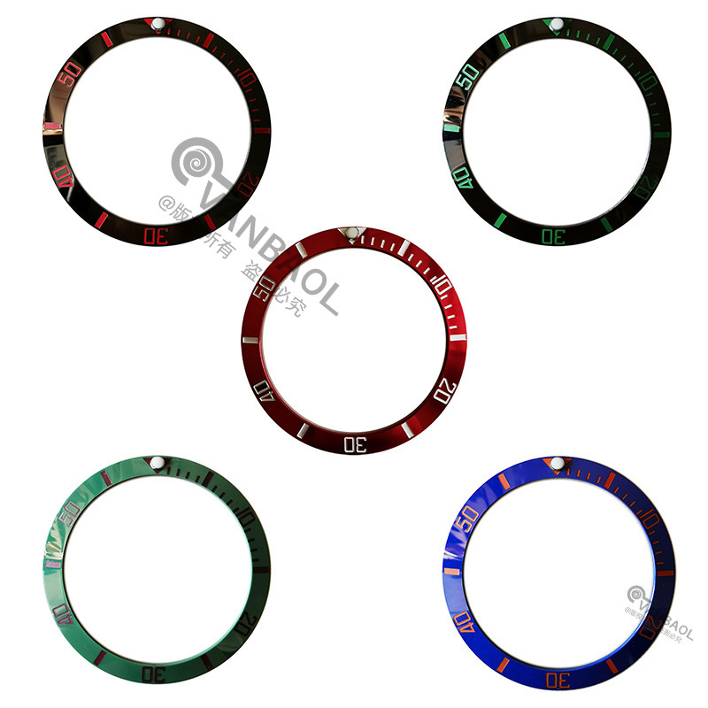 Factory direct watch scale ring accessories ceramic scale ring mouth water Ghost Series 38mm -30.6mm