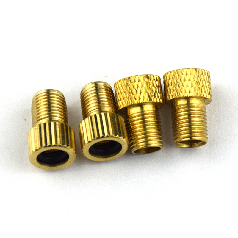 Bicycle Valve Adapter, French to American, French Mouth to Beautiful Mouth, Mountain Bike Valve Adapter, Mesh Copper