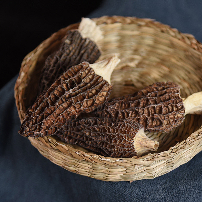 Wholesale Processing of 50g of Yunnan Specialty Non-Sulfur Smoked Morel Mushrooms with Short Stems