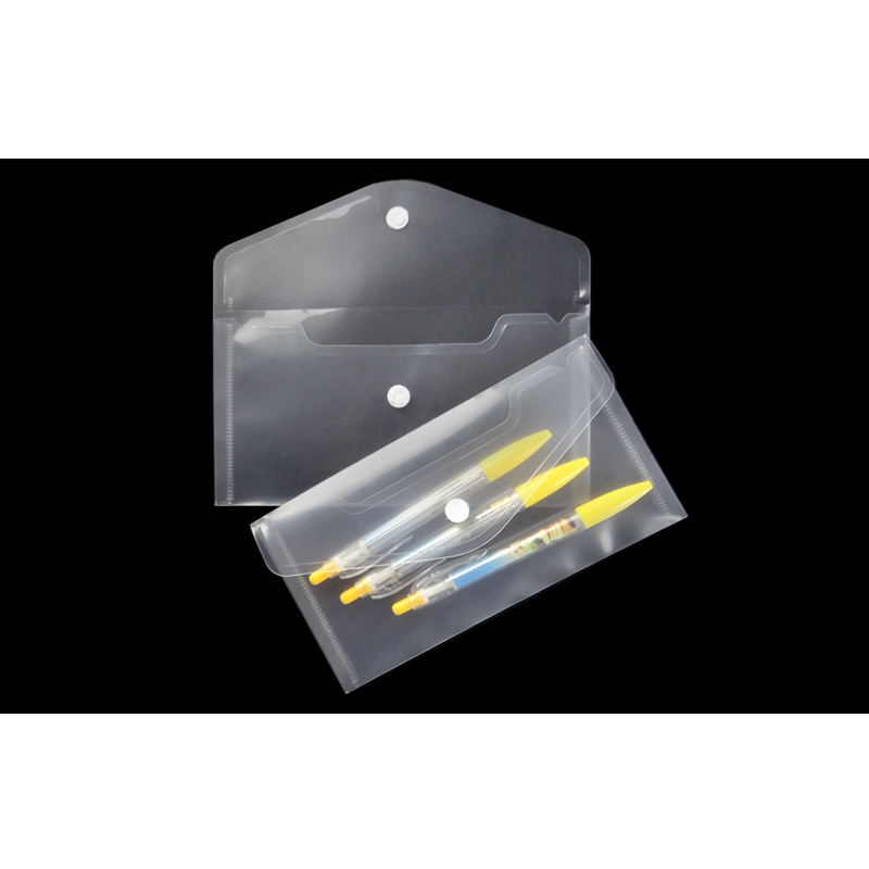 Special pencil case for exam small bag PP stationery bag button bag pencil bag plastic three-dimensional pencil case student Pencil Case