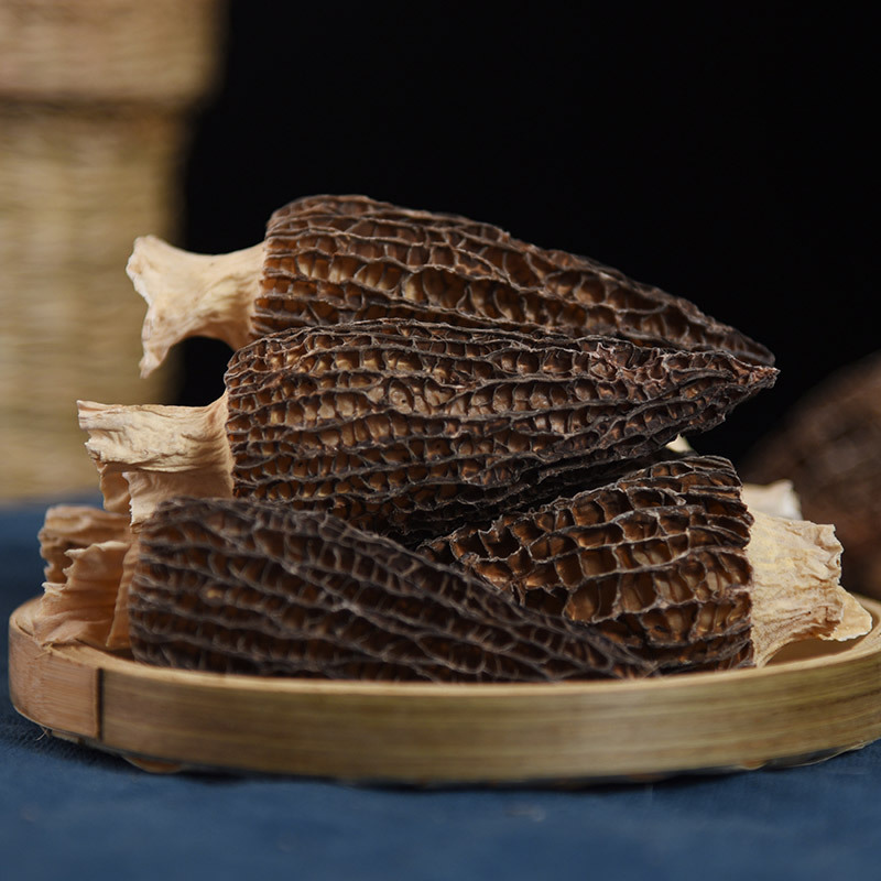 Wholesale Processing of 50g of Yunnan Specialty Non-Sulfur Smoked Morel Mushrooms with Short Stems