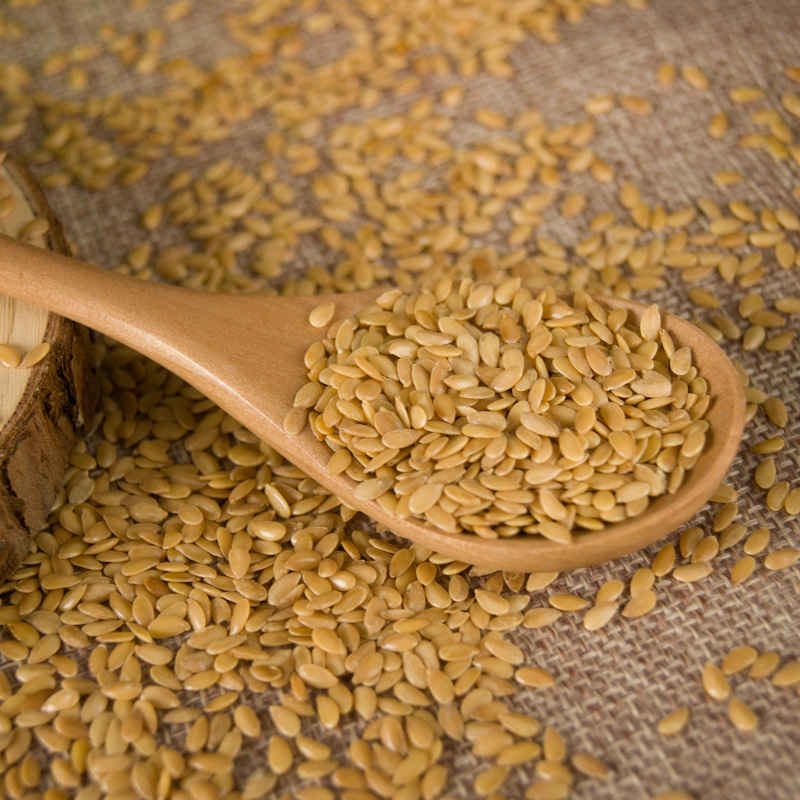 Wholesale Yellow Flax Seeds, Oil Extraction and Baking Food Ingredients, Whole Grains in Bags, 25kg Flax Seeds
