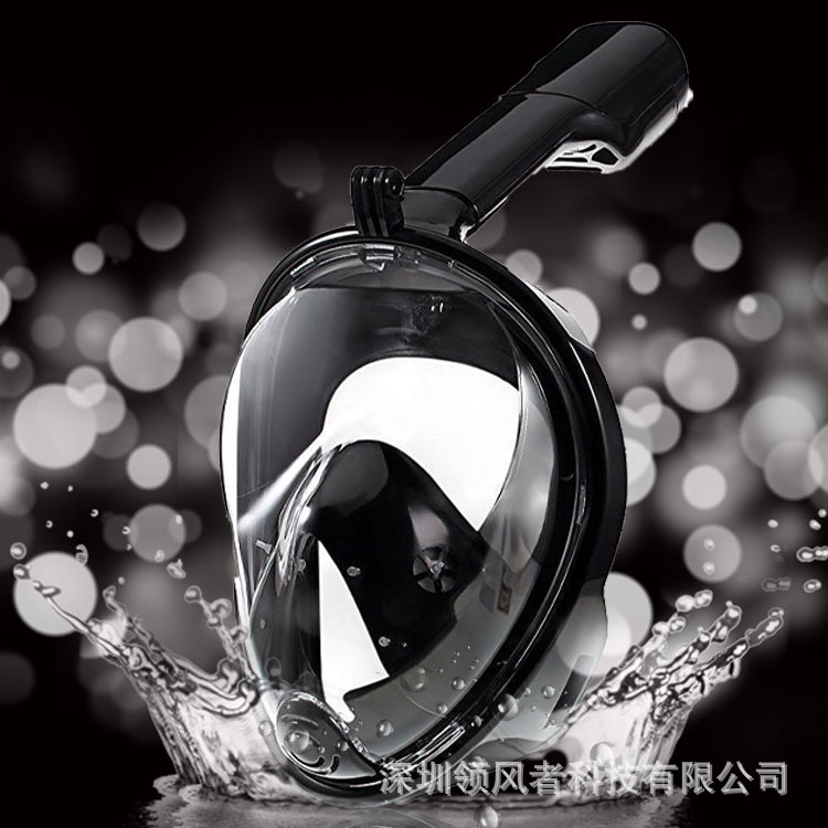Cross-Border Adult Snorkeling Sambo Silicone Diving Mask Fully Dry Snorkeling Mask Diving Goggles Manufacturer Sells