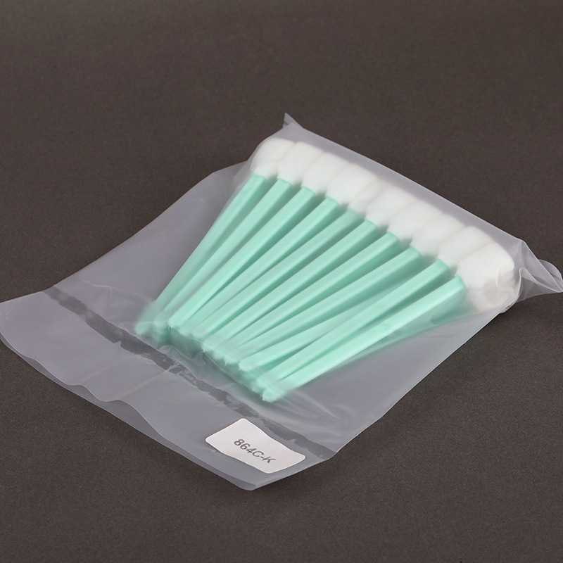 864C-K dust-free purification sponge cotton swab single-sided double-layer wiping stick inkjet printer wiping ink head cleaning