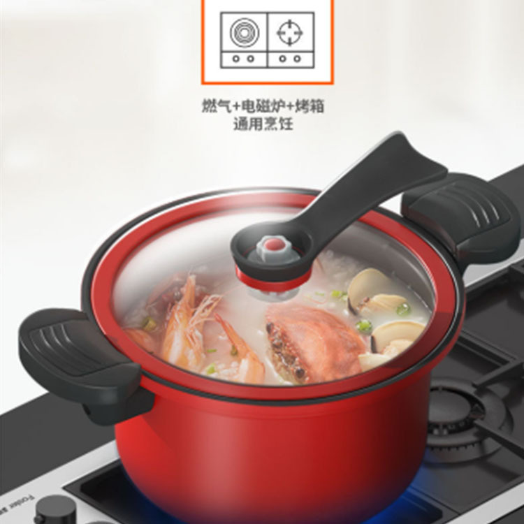 New product city wife micro-pressure stew one pot pressure pot soup pot stew pot gift LOGO factory direct sales