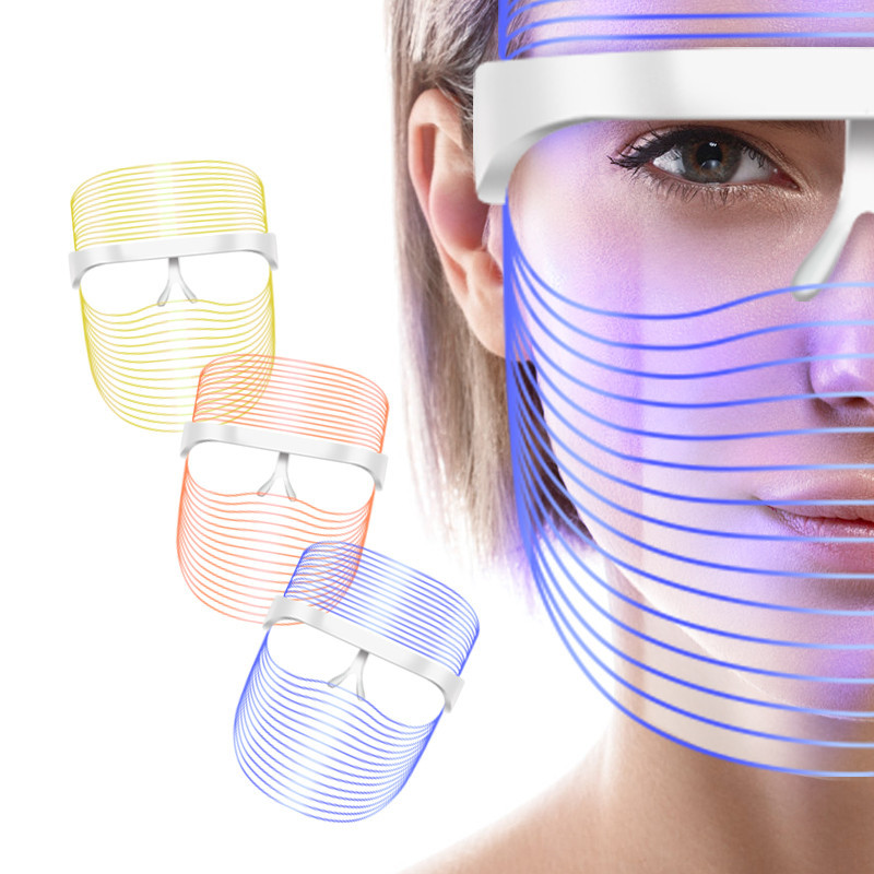 New Led Beauty Mask for Skin Rejuvenation with Colored Light Spectrometer, Skin Care Photon Mask, Facial Mask with Spectrum Rejuvenation
