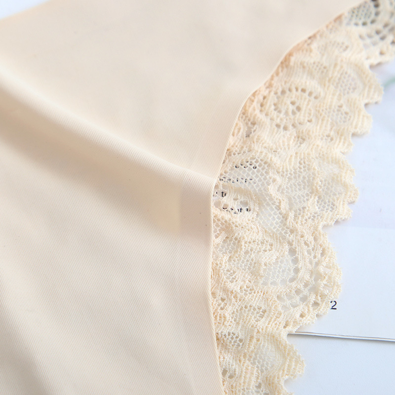 Women's Sexy Thong Japanese Lace Hollow Ice Silk Panties Pure Cotton Crotch Low-Rise Women's Wholesale in Stock