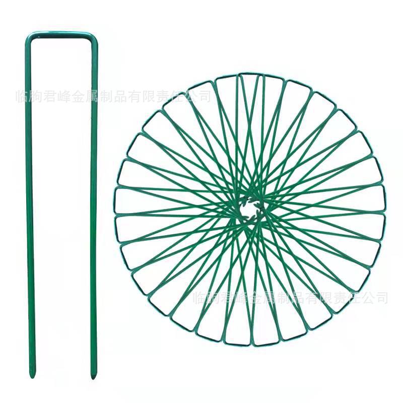 Factory direct supply green U-shaped turf nail anti-grass cloth special ground cloth nail anti-insect cloth nail