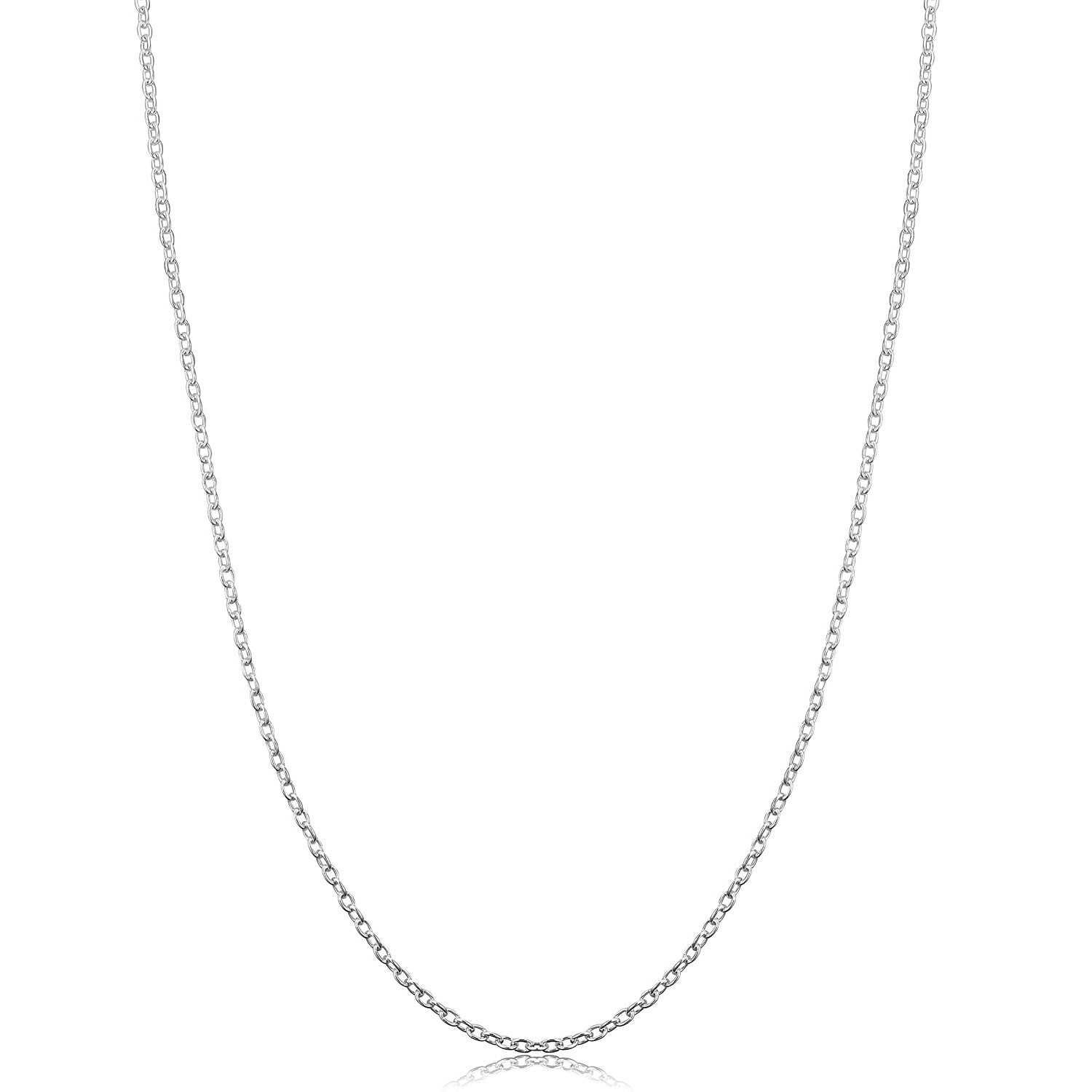 Cross-Border Hot Selling O-Shaped Chain Fashionable 925 Silver Necklace DIY Cross Necklace Factory Direct Sales Wholesale Jewelry Chain